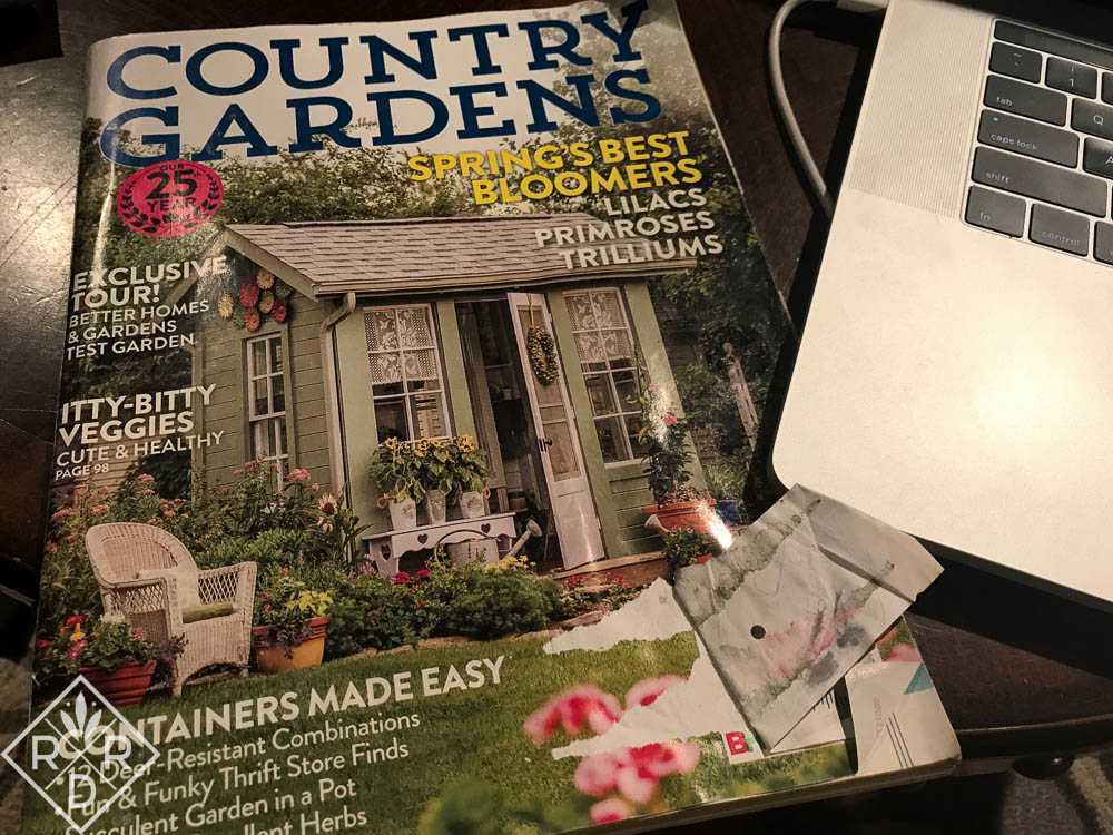 The original Magazine Photo of the Potting Shed