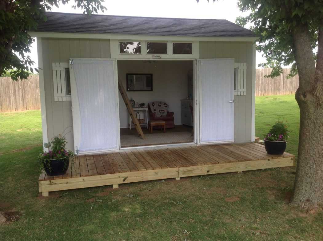 Exterior of the Premier Pro Tall Ranch She Shed Front View