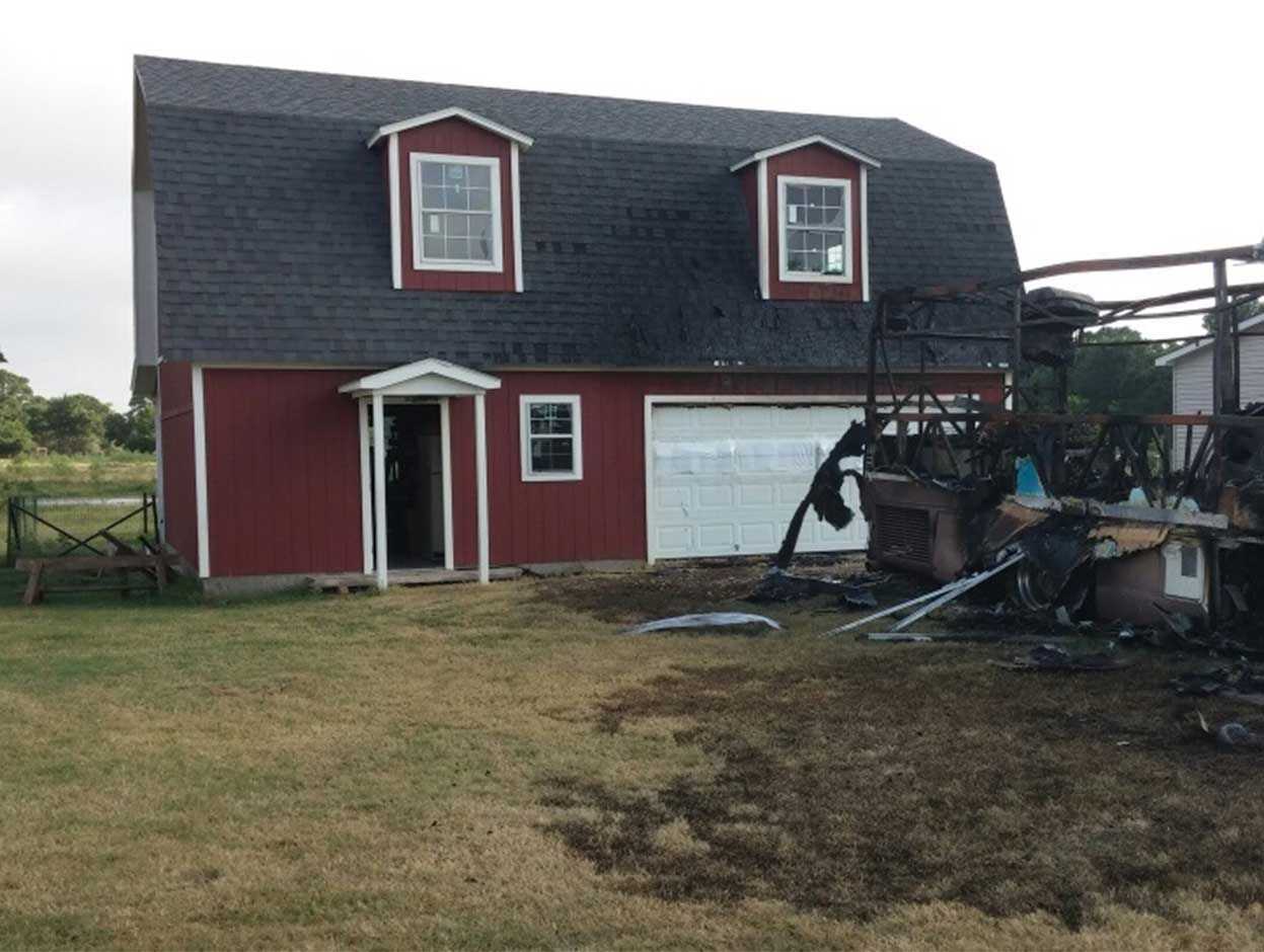 Tuff Shed Vs. RV Fire