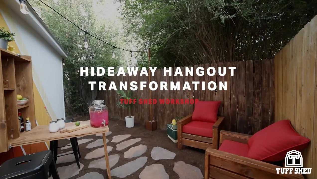 Hideaway hangout transformation tuff shed