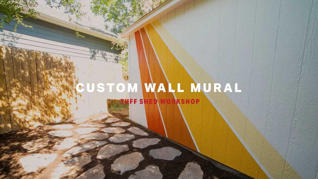 Custom Wall Mural Tuff Shed