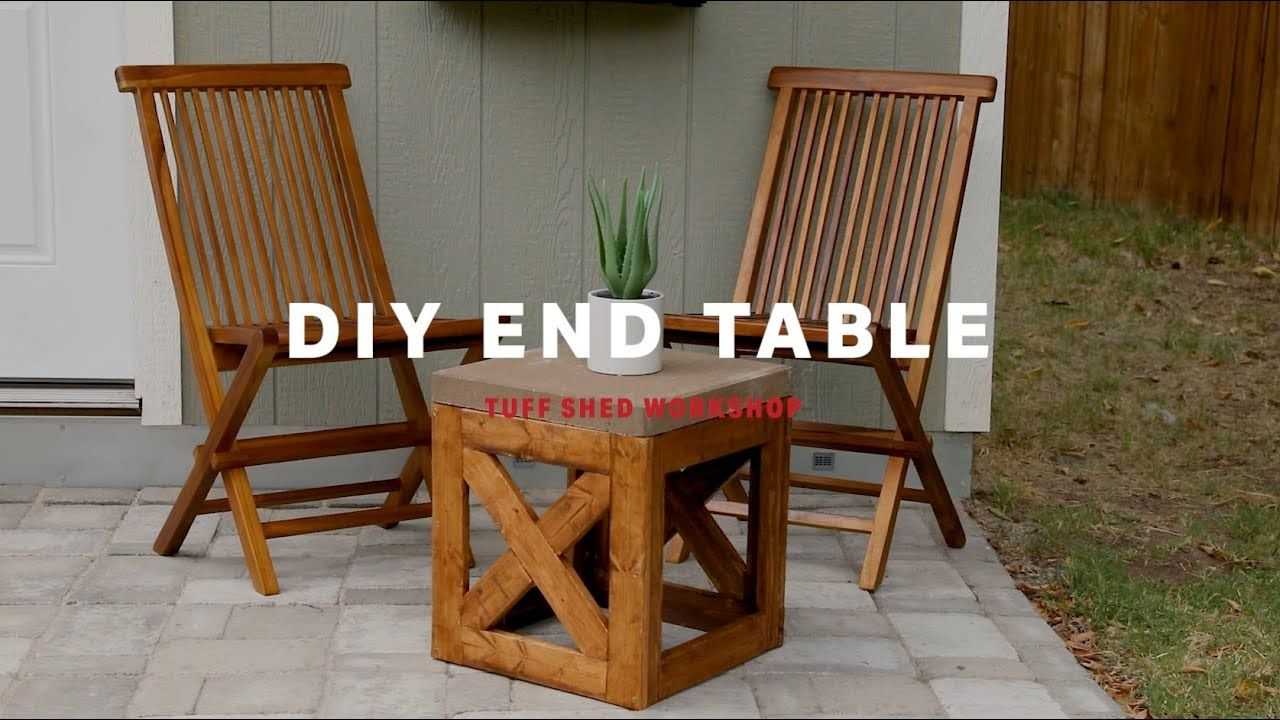 DIY End Table Tuff Sed Workshop