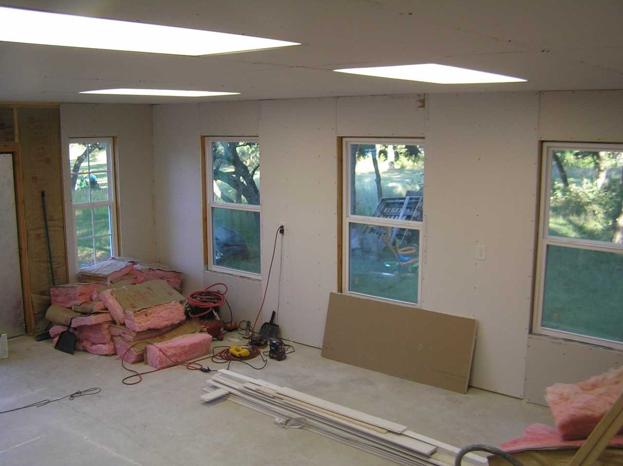 Interior of the Two Story Premier Pro Tall Barn Storage Under Construction