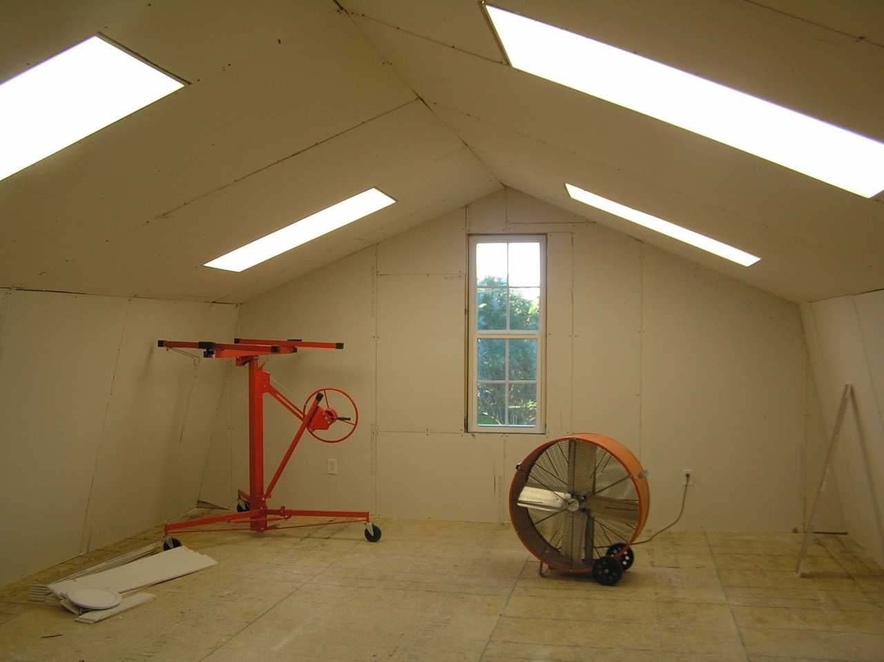 Interior of the Two Story Premier Pro Tall Barn Storage Under Construction