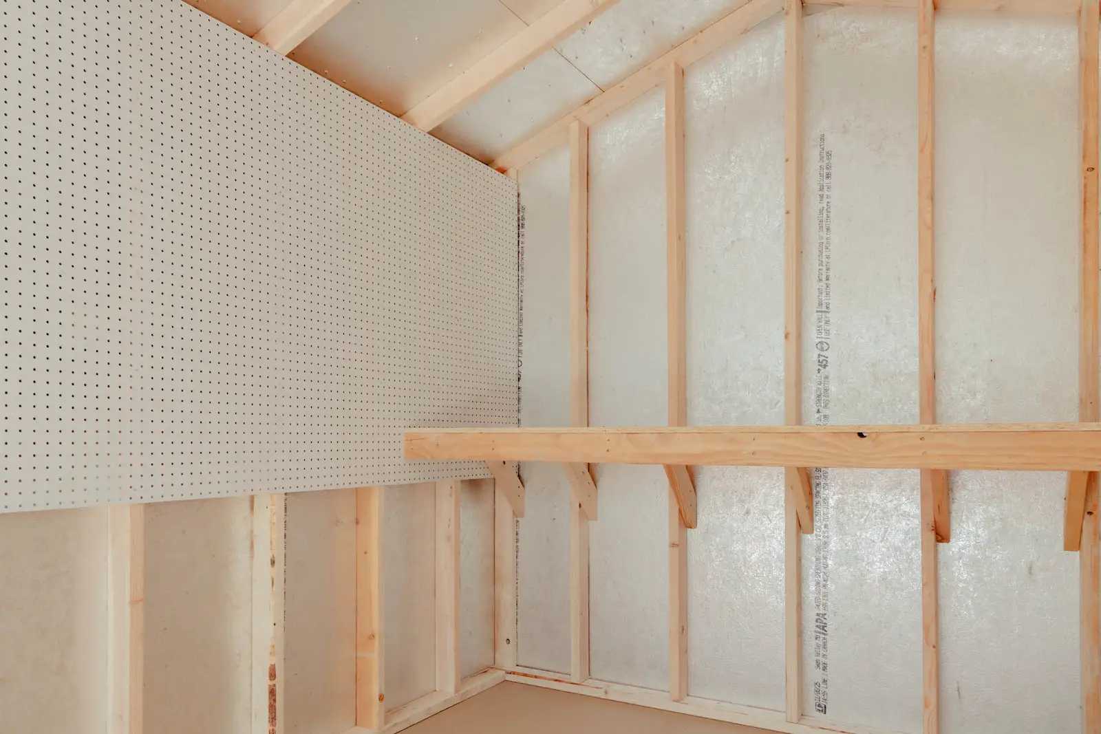 Interior of Premier Classic Ranch with silver side and pegboard