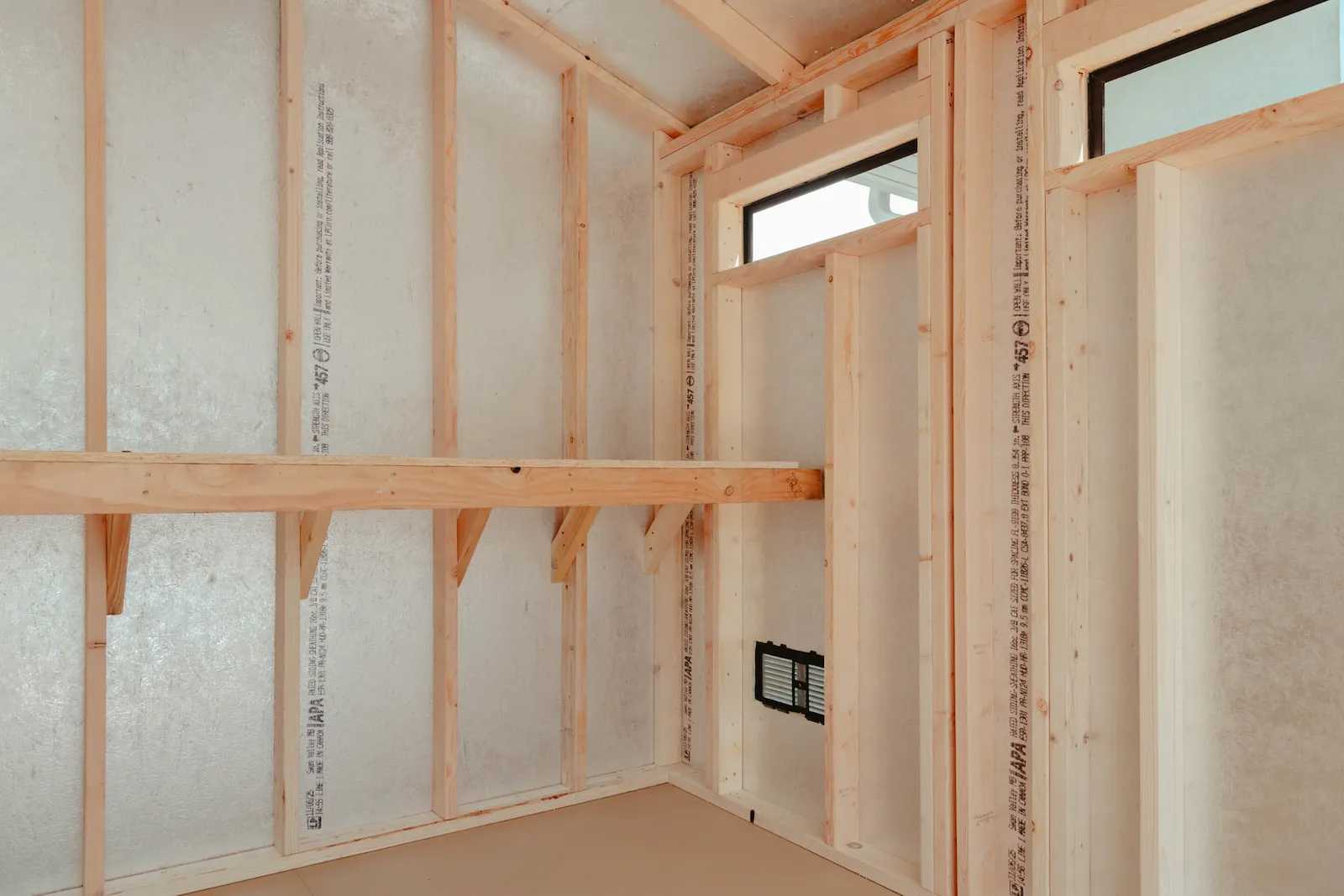 Interior of Premier Classic Ranch with silver side and shelving
