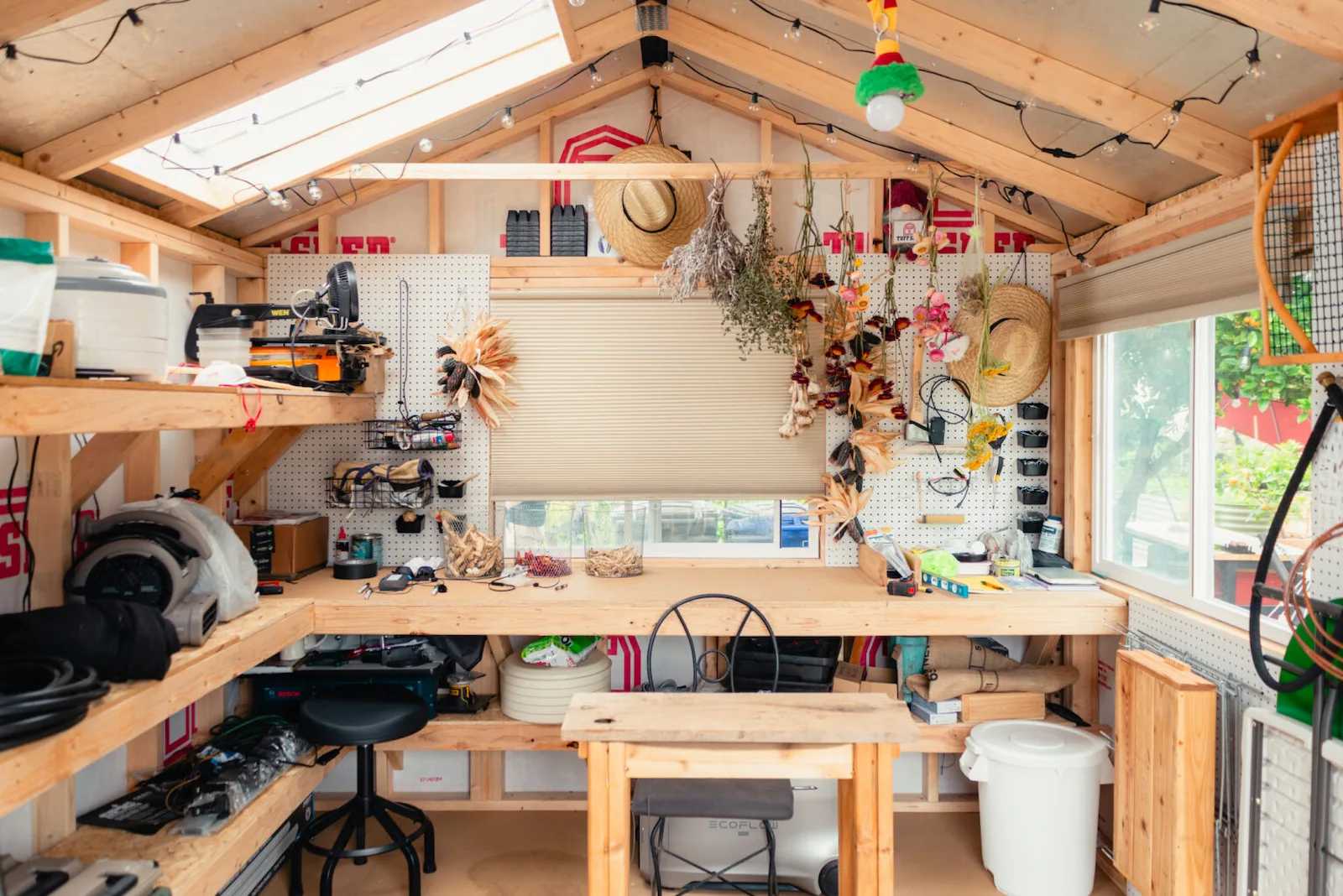 Premier Pro Ranch interior garden shed