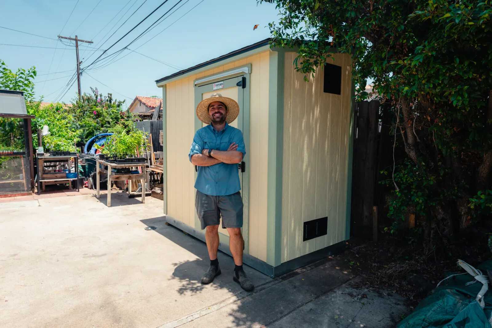 Premier Lean-To in a garden