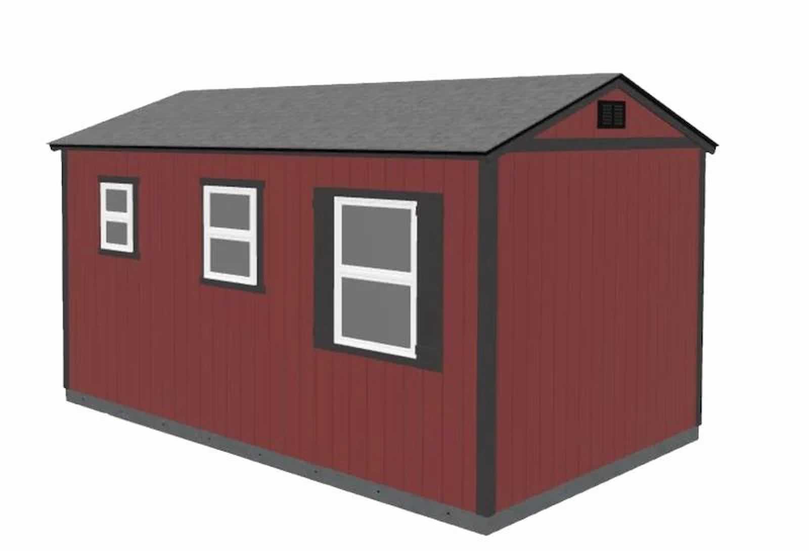 Premier Pro Tall Ranch building with single hung windows