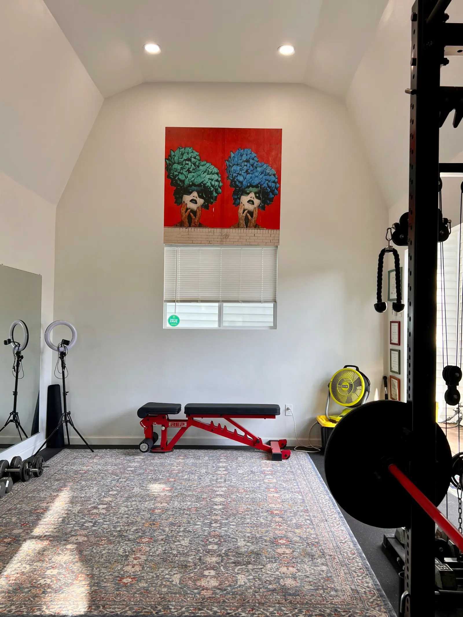 Premier Pro Tall Barn interior weight room