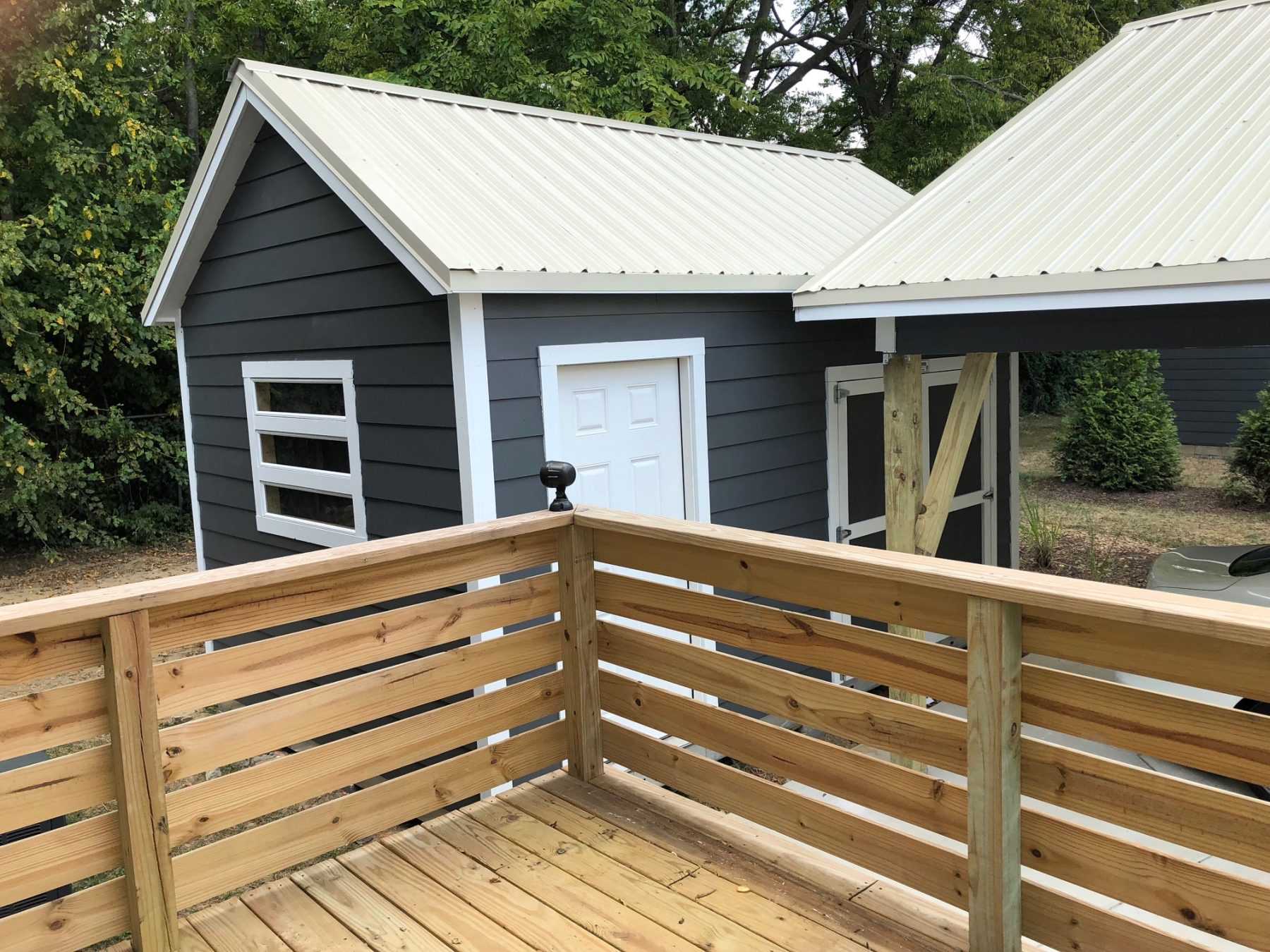 Exterior of the Premier Pro Tall Ranch Shed
