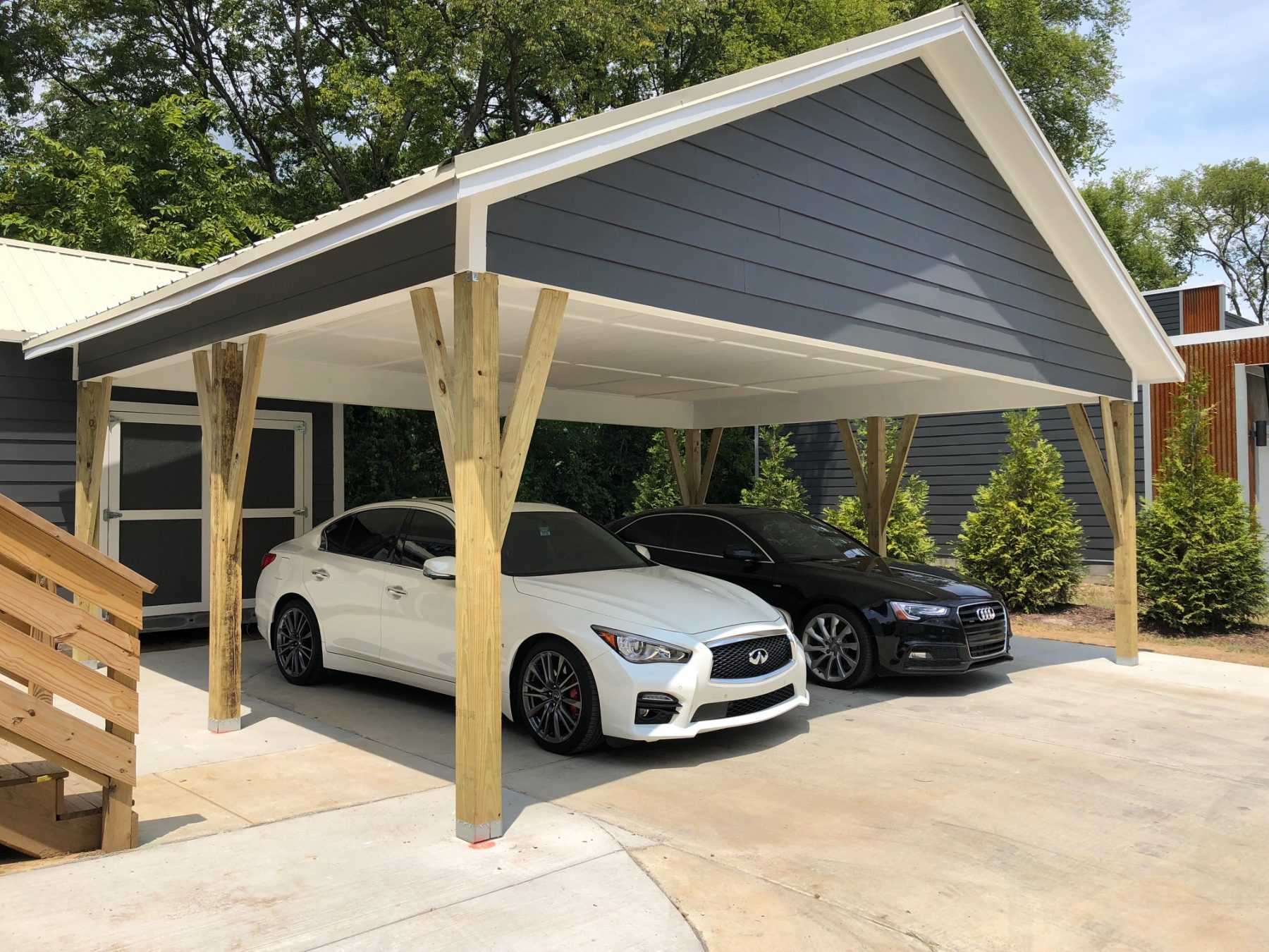Exterior of the Custom Carport Front View