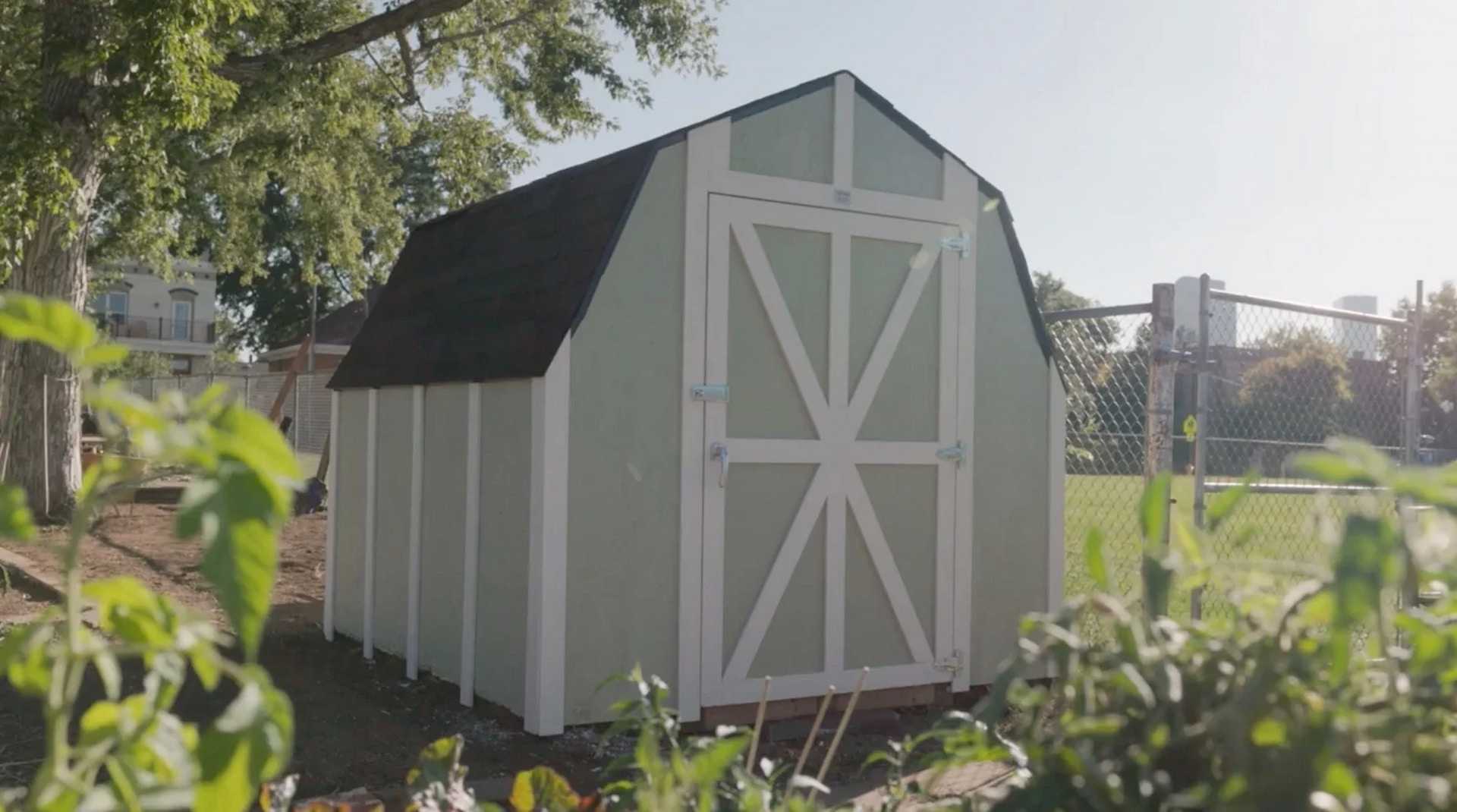 Whittier Community Garden green shed