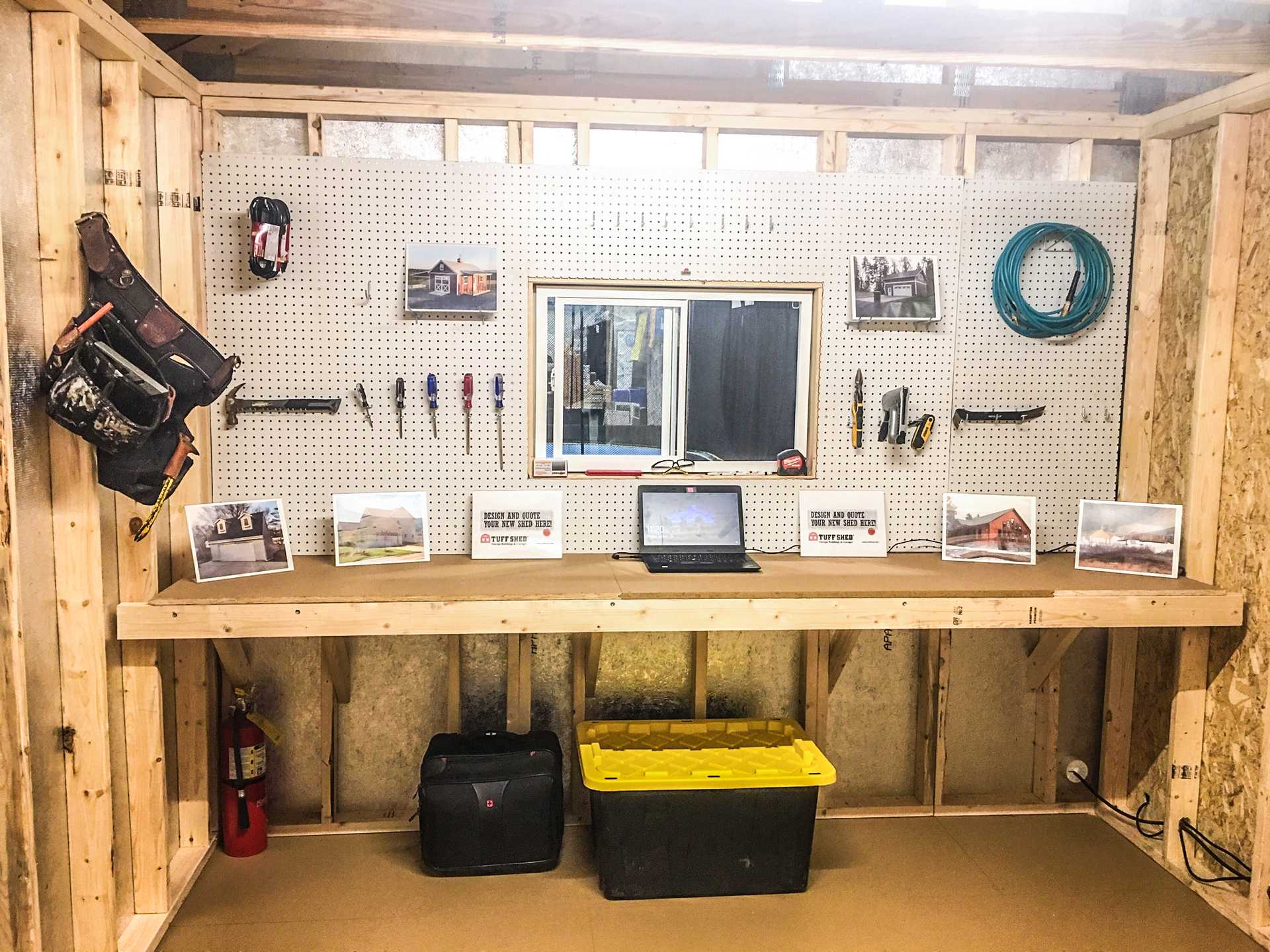 Interior of the Premier Pro Ranch Custom Home Show Shed