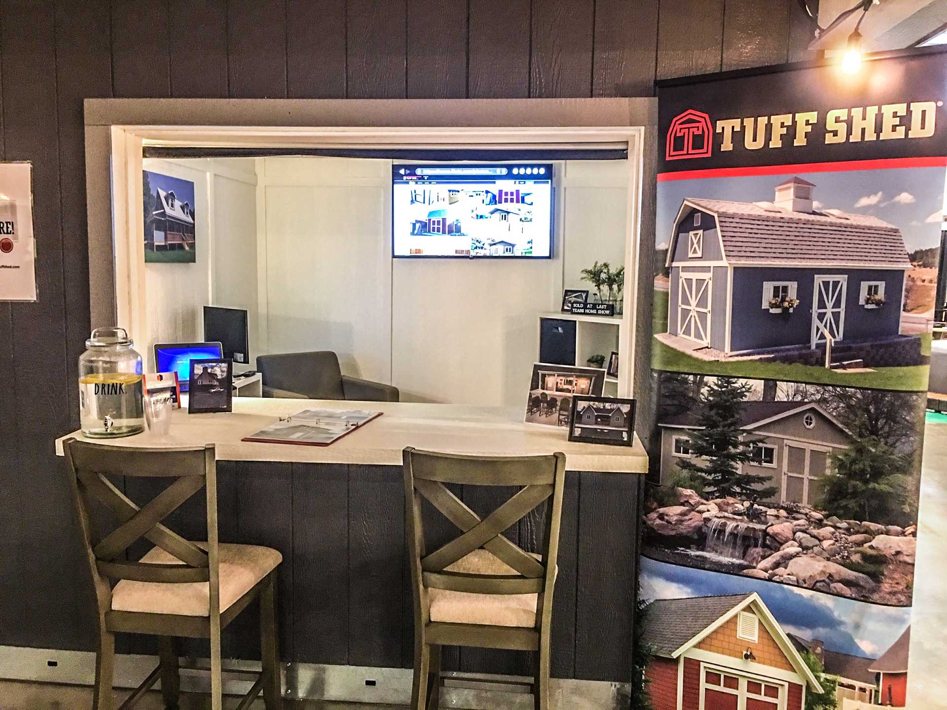 Exterior of the Premier Pro Ranch Custom Home Show Shed