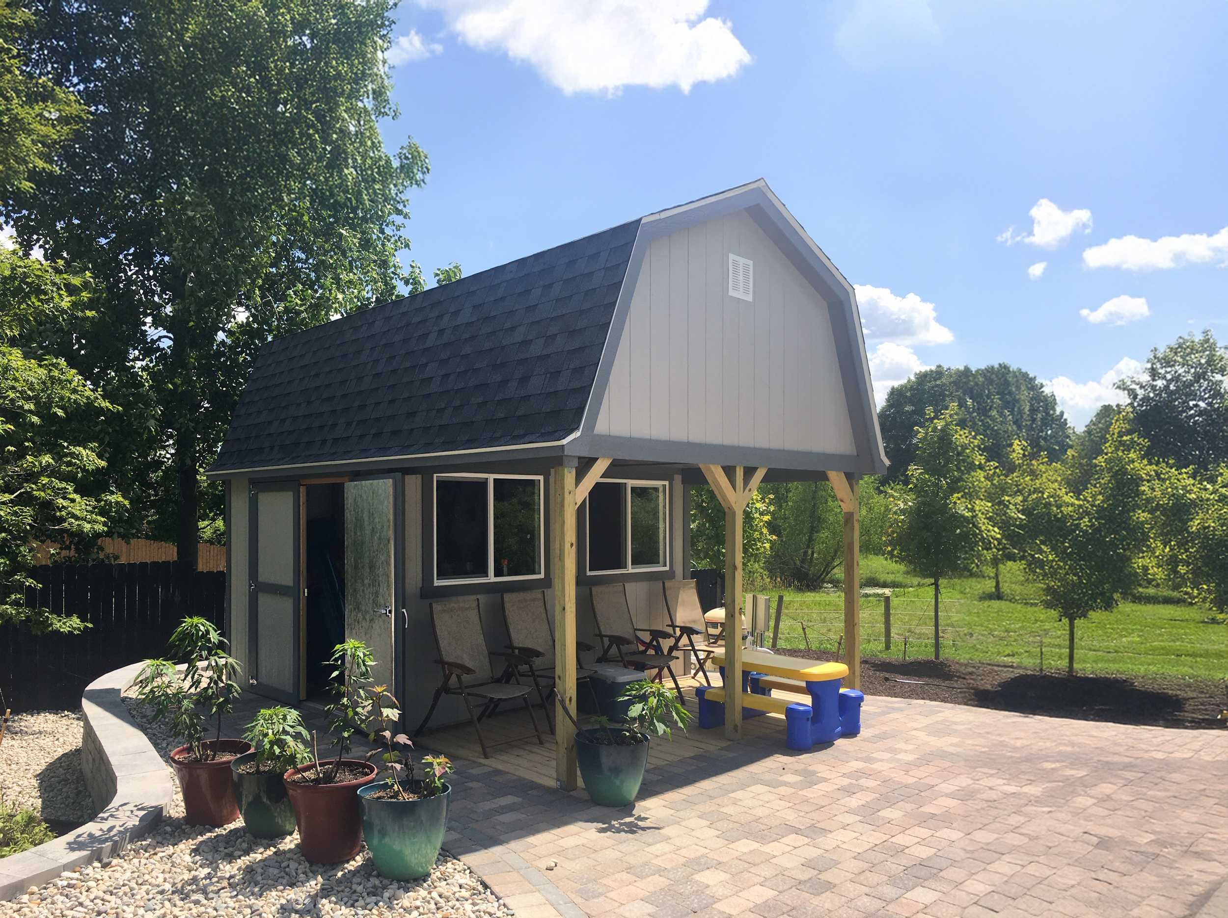 Premier pro barn weekender for extra storage and space for guest.