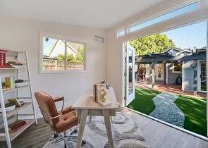 Image of the inside of a finished Tuff Shed