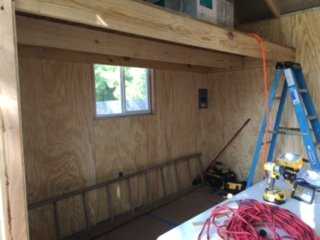 Exterior of the Premier Pro Tall Ranch She Shed Construction
