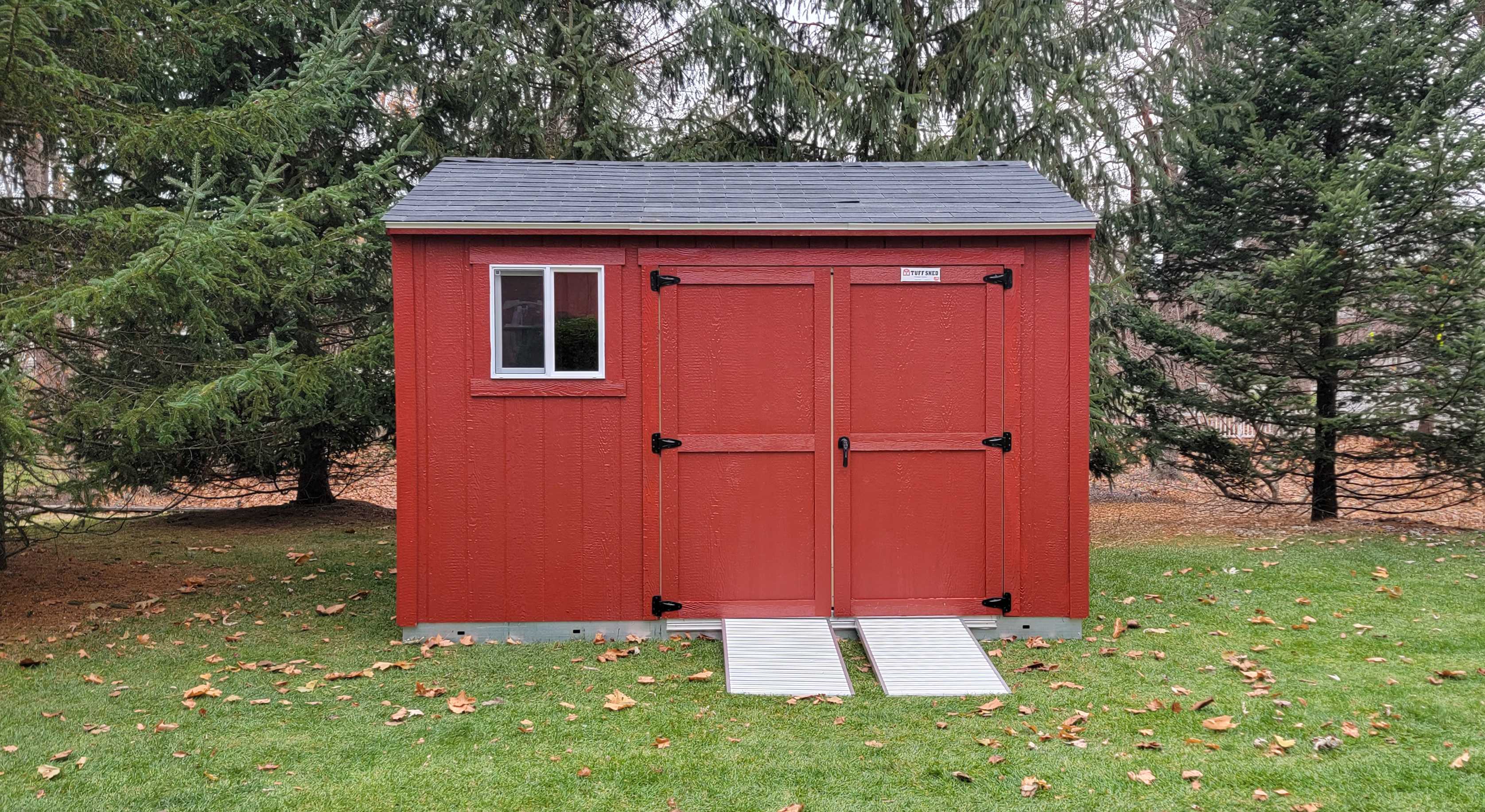 A premier ranch meant to store gardening and backyard tools.