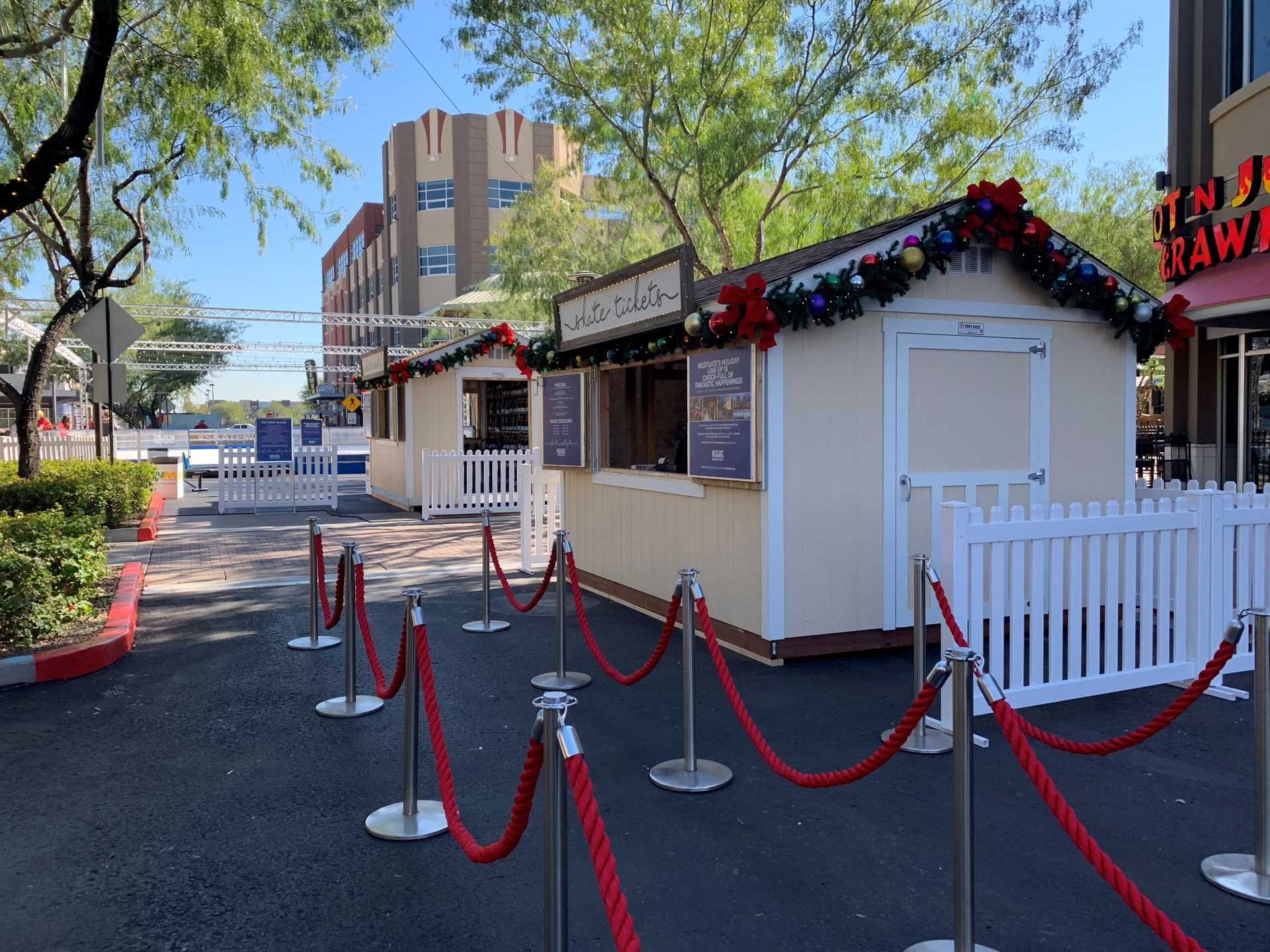 Exterior of the Westminster Premier PRO Ranch Weekender Santa Shed