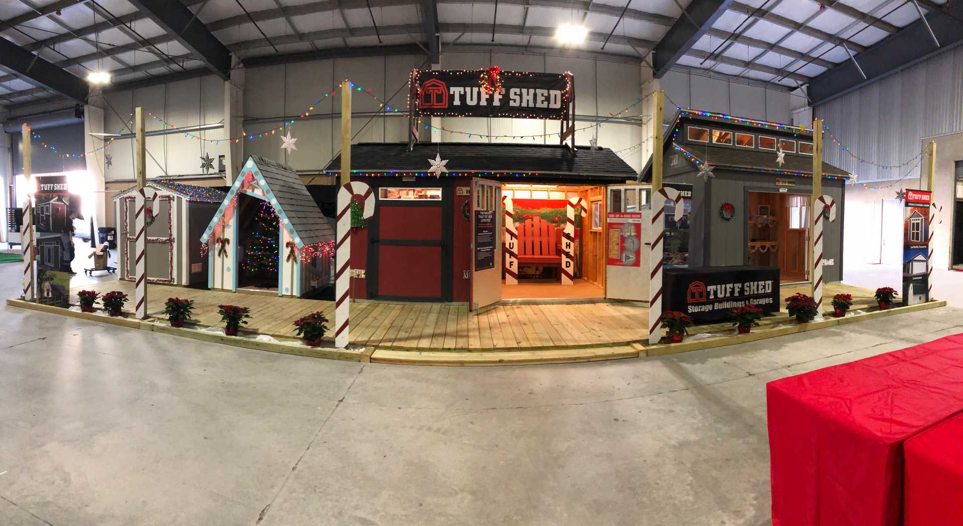 Holiday Tuff Sheds at West Gate Ice Skating Rink