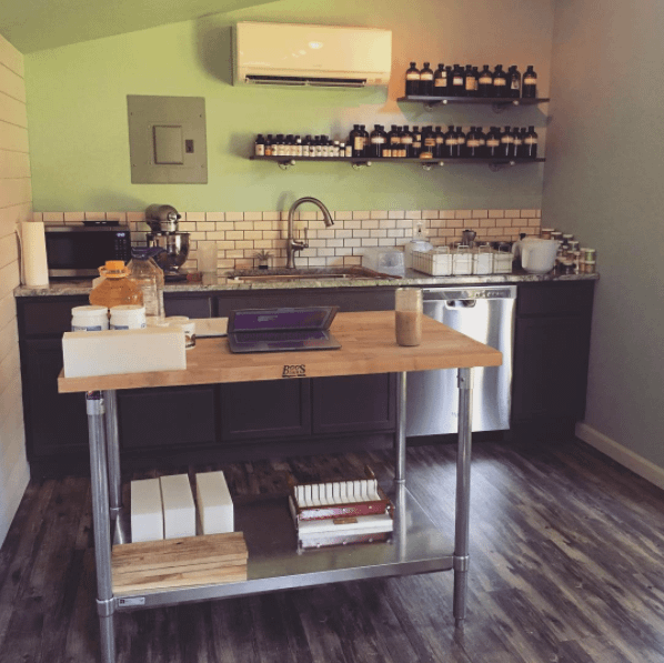 Interior of the Premier PRO Studio Soap Shed