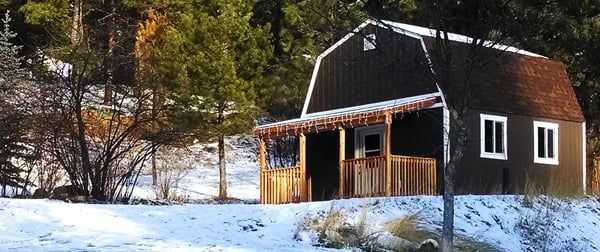 Exterior of the premier Tall Barn Side View