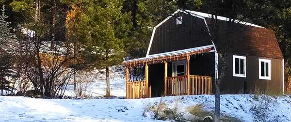 Exterior of the premier Tall Barn Side View