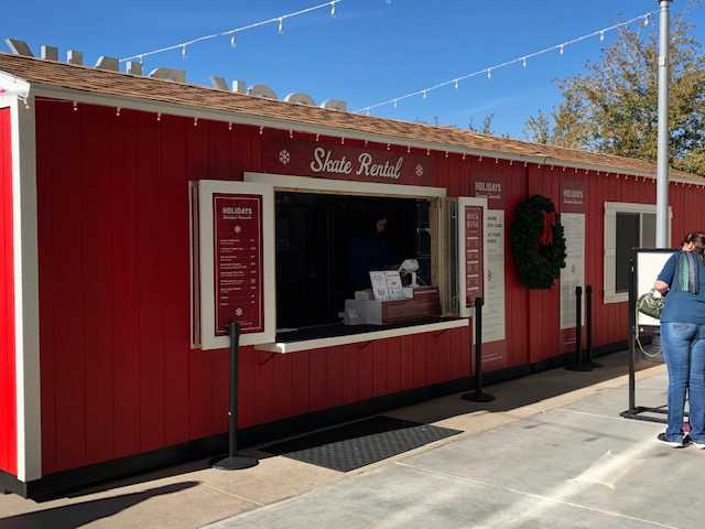 Holiday Tuff Shed at San Antonio Ice Skating Rink
