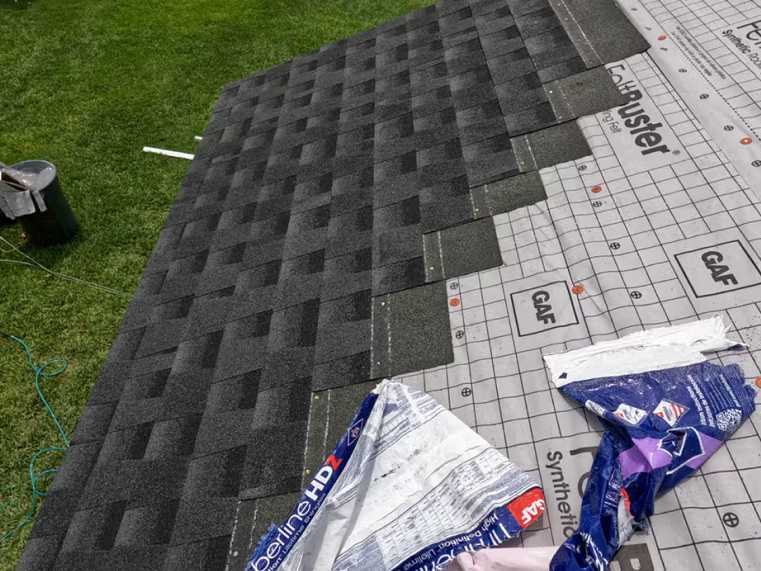 Installation of GAF shingles
