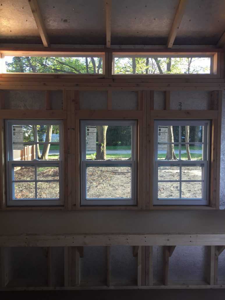 Interior of the Premier Pro Tall Ranch Gardening Shed Windows