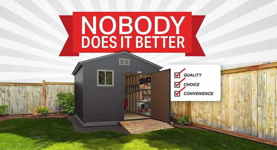 A Garden Ranch with text reading Nobody Does it better and a bunch of tools inside.